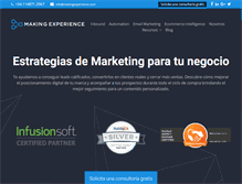 Tablet Screenshot of makingexperience.com